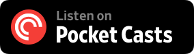 Button containing text: Listen on Pocket Casts